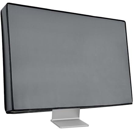kwmobile Schutzhülle kompatibel mit 24-26 Monitor - Hülle PC Bildschirm - Computer Cover Case - Grau