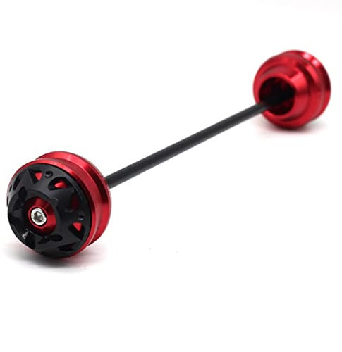 Sturzpads Motorrad Für B┐MW F800R F800S F800GT F800ST F 800S 800R 800ST 800GT Vorderrad Hinterrad Gabel Achse Gleiter Kappe Sturzschutz (Farbe : Rot, Size : Rear)