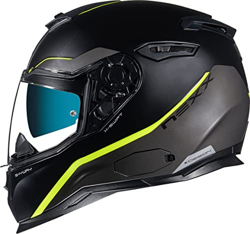 Nexx SX.100 Skyway Helm (Black Matt/Fluo,S (55/56))