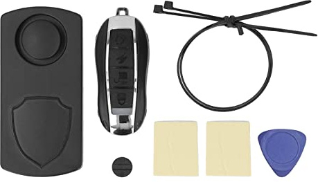 115dB Motorrad Alarmanlage,KIMISS Motorrad Sicherheitsalarm Anti Diebstahl 3 Bell Sound Vibration Bewegungssensor für Fahrrad Elektro Scooter