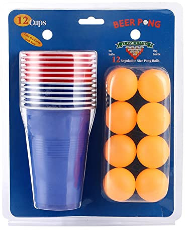 2 Pcs Tazze di birra per gioco da bere | 12 Pezzi Coppe Festa Bere Set di giochi | Riutilizzabile per partito Gioco di bere Puntelli per feste