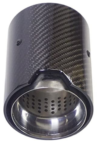 ANTWAX Auspuffblende Kohlefaser-Auspuffrohr Für BMW Für M2 Für M3 Für M4 M135i M235i M140i M240i M340i M335i M435i M440i Endrohr (Größe : 60MM IN 93MM Out)