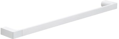 Kiamami Valentina - Mattweißer Badetuchhalter 60cm, Wandmontage | Giacinto