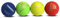SPORTSPET Tough Bounce Smoothie Balls aus natürlichem Kautschuk für Hunde (Ø 65mm) (4er Pack) (4er-Pack – Colourway 2)