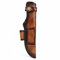 TOURBON Gaine de Couteau en Cuir véritable Faite à la Main avec Support Allume-feu pour Camping Chasse Bushcraft