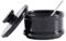 Radicaln Bodega de sal de mármol con tapa y cuchara de 3.5 pulgadas, hecha a mano, color negro, hecha a mano, para almacenamiento de cocina, recipiente de azúcar, caja de sal y sal marina escamosa