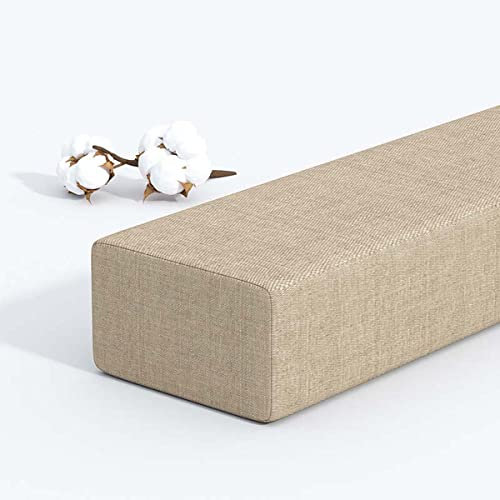 Lückenfüller für langes Bett, individuelle Größe, schließen Sie die Lücke zwischen Kopfteilwand oder Fußteil für Einzel-/Doppel-/Kingsize-Bett, rechteckige Matratzenstütze, dicke Armlehnenkissen