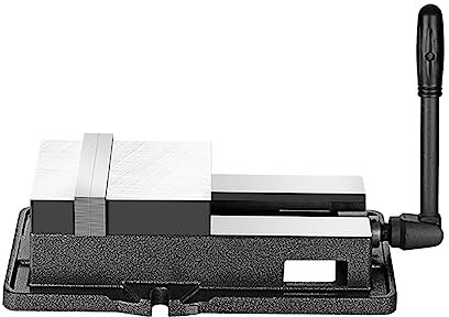 XWZ Precision Drill Press Vise With Mounting Bolts, Heavy Duty Work Bench Vise Industrial Machine Clamp Clamping Vice, For Woodworking Milling Drilling Machine(Size:6inch)