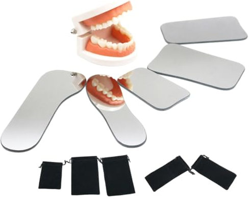 5Pcs Dental Fotografie Spiegel Dental Spiegel Zähne Mund Reflektor für Klinik Zahnarzt
