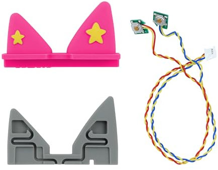 Ersatz-Ohrhörer-Set für Toniebox, 1 Rosa Außenohr, 1 Innenohr, 1 Kabel