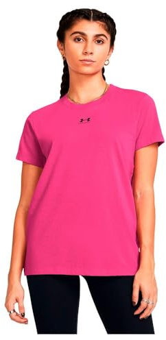 Under Armour Campus Core SS T-Shirt, Rose Astro/Noir, M Femme