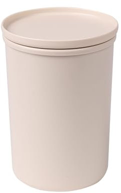 AWAVE Frischhaltedose rund mit Deckel, luftdicht, 1.000 ml, natur, aus recycelten PET-Flaschen, Vorratsdose Aufbewahrungsbox Vorratsbehälter, klimaneutral, Mehrweg, nachhaltig unterwegs