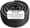 Flexible Pond Hose Corrugated Pipe with 2 Clips - Double-Wired Hose Clips for Pond Pumps, Filters, Drainage – Corrugated Water Butt Connector Pipe - Black (32mm x 1m)