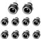 PNGKNYOCN 10 Pack DC Power Jack Panel Mount Connector,DC 5.5mm x 2.1mm Female 2 Pin Solder Type Power Jack Socket Panel Mount Connector