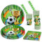 Juego de Vajilla para Fiesta de Fútbol de 101 Piezas, Decoración de Fútbol para Amantes del Fútbol Platos Vasos Pajitas Mantel de Papel de Fútbol para Fiestas de Cumpleaños Infantiles para 20 Personas
