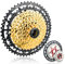 YLME Fahrrad Kassette, 8-12-Gang-Fahrradhalterung mit Freilauf, Separate Aluminium-Kassette für MTB-Fahrräder Geeignet für Rennräder, Mountainbikes, BMX,Gold,12s 11/52T