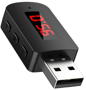 Adaptador inalámbrico 5.4 para automóvil, receptor inalámbrico para automóvil en casa, Receptor inalámbrico de transmisión rápida, Audio mejorado con fuerte estabilidad de señal para kits de automóvil