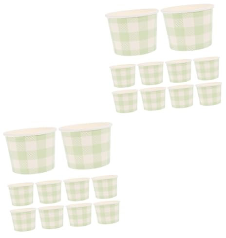 Amosfun 20 Pz Ciotola Di Carta Per Gelato Pirottino Di Carta Coppa Di Carta Per Gelato Coppa Gelato Senza Coperchio Coppette Da Dessert in Carta Tazza Di Budino Tazze Di Budino Allo Yogurt