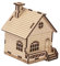 Beatifufu 1 Satz Spieluhr Selber Bauen Weihnachtsdorf-Puzzle Bastelspielzeug Musikspielzeug Weihnachtshaus-Modell-Puzzle DIY Weihnachtshaus Puzzle DIY-Musik-Toolkit Weihnachtsmusik Holz