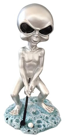 jlceh Alien-Figur – kreative Alien-Deko-Figur aus Kunstharz, Feengarten