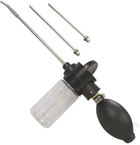 Pulverizador de Control Manual de 150 ml, Bola de pulverización de Polvo, polinizador, con 3 boquillas de Acero Inoxidable, Juego de Herramientas de eliminación de termitas para Agricultura y