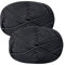 Häkelgarn Baumwolle Wolle zum Häkeln Chenille 2x50g Häkelwolle,Crochet Yarn Dickes Baumwoll-Nylon-Mischgarn Häkelgarn für Anfänger Schwarzes Garn