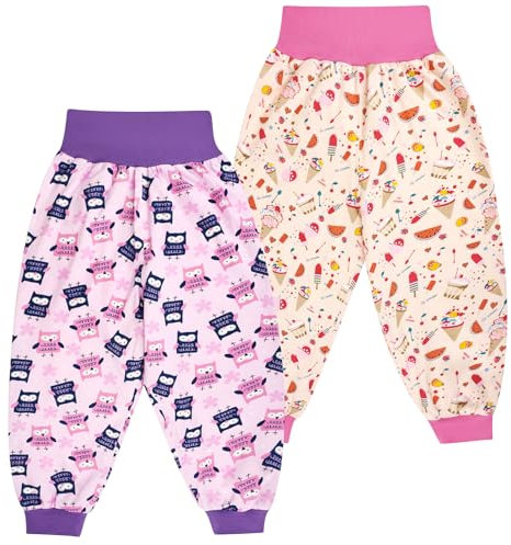 FLYISH DIRECT Baby Windelhosen, Baby Sleepy Windelhose für Kinder, 2 Stück Baby Töpfchen Trainingshose, M