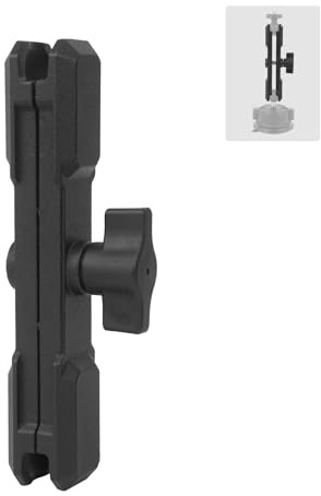 Mechrig Doppelbuchsenarm, Verlängerungsarm, kompatibel mit RAM-Halterungen, Kugelkopf-Komponenten der Größe B, 2,5 cm (1 Zoll), Fahrradhalterung, Motorrad, Auto, Handyhalterung mit 2,5 cm Kugeladapter