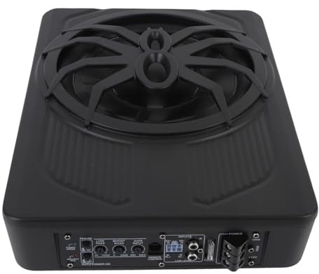 SENECESLI 10 Zoll Schlanker Auto Subwoofer Unter Dem Sitz, 800 W Car Audio Subwoofer mit Fernbedienungszugriff, Eingebautem Verstärker, Kraftvollem Bass