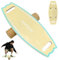 Wooden Balance Board Trainer Indoor Surf Board with Roller & Adjustable Stoppers for Adults, Beginner, Teenager Improves Core Stability, Fitness & Rehab Balance