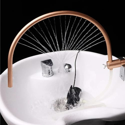 Rubinetto per vasca idromassaggio, soffione a cascata regolabile, per shampoo da salone, lavaggio dei capelli e cura del cuoio capelluto