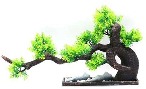 LLINthy Albero artificiale Pianta Paesaggio Albero Per Aquascaping MultiLevel Shelter Luogo Per Pesci E Gamberetti Habitat Sicuro Acquari Paesaggio