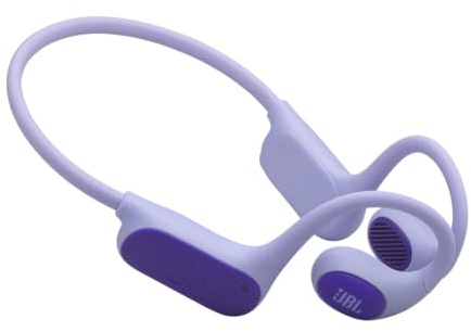 JBL Junior Free Wireless Open-Ear Kids Headphones, Purple | Lightweight & Durable Kid-Friendly Design, Up to 10-Hour Battery, Parental Controls, JBL OpenSound & Safe Sound Technology