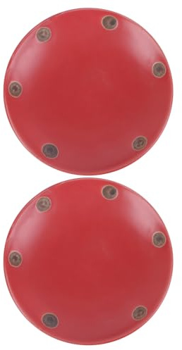 SEWOART Blumentopfuntersetzer Zufälliger Stil Keramik Rund 11cm Durchmesser 2 Stück Auslaufsicherer Sukkulenten Übertopf mit Rutschfester Grundplatte für Drinnen Zuhause