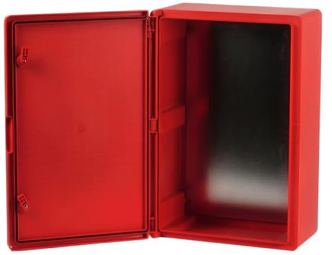 BOXEXPERT® Verteilerkasten außen wasserdicht [ABS Kunststoff IP65 Gehäuse] rot (Serie Fleet) 600x400x200mm | Schaltschrank außen | Wandschrank | Industriegehäuse | Leergehäuse