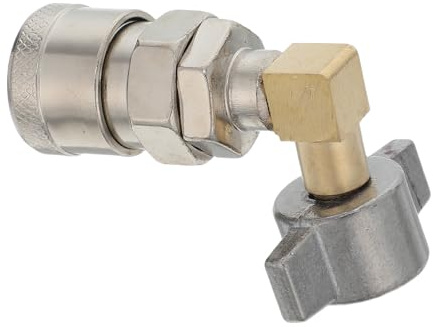 iplusmile Quick Release Air Duster Adapter for Truck Dust Blower with 90 Degree Elbow Iron Coupling, Constant Airflow Pneumatic Connector for Dust Blower Pneumatic Connector Tasks