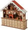 small foot Adventskalender Stube mit Beleuchtung aus Holz, moderne Weihnachtsdekoration, 10546