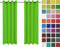 Rollmayer Vorhänge Schal mit Ösen Kollektion Vivid (Seladongrün 24, 135x240 cm - BxH - 2 er Pack) Blickdicht Uni einfarbig Gardinen Schal für Schlafzimmer Schal