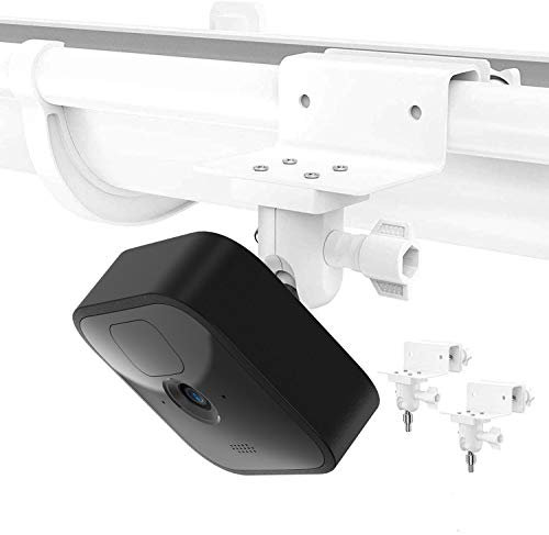HOLACA Weatherproof Gutter Mount Compatible with All-New Blink Outdoor 4 (4th Gen)/(3rd Gen) Indoor Camera &Blink XT2 - Weatherproof 360 Degree Protective Adjustable Outdoor Accessories white-2pack