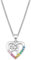 Prinzessin Lillifee Kette mit Anhänger 925 Sterling Silber Mädchen Kinder Halsschmuck, mit Zirkonia synth., 35+3 cm, Multicolor, A, Kommt in Schmuck Geschenk Box, 2027876