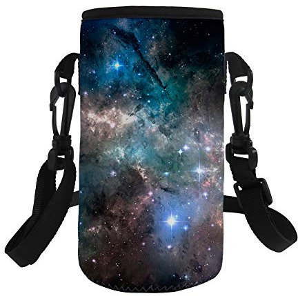 UOIMAG Porte-gourde isotherme en néoprène avec motif ciel étoilé Taille L 1 l