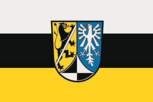 U24 Aufkleber Landkreis Kulmbach Flagge Fahne 8 x 5 cm Autoaufkleber Sticker