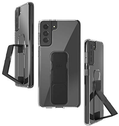 CLCKR Compatible with Samsung Galaxy S21 Plus Phone Case, Transparent Grip Case, Robust Shockproof Design, Fully Protective Cover