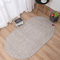 DECOMALL Azure Outdoor Geflochtene Teppiche, oval, 90 x 150 cm, Grau