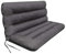PillowPrim Kissen für Hollywoodschaukel • Gartenbankauflage • Bankauflage • Bankkissen • Sitzkissen und Rückenkissen • Gartenpolster • sitzbreite 150 cm • Grau