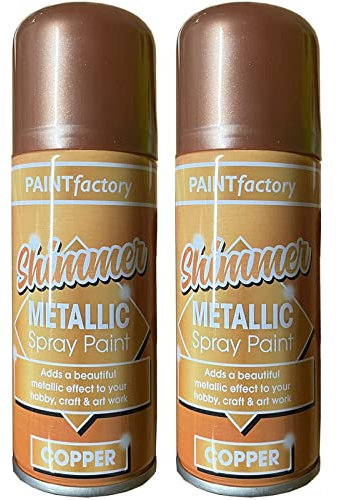 YORKSHIRE HOMEWARE ALL PURPOSE DEEP COPPER METALLIC INTEROR & ECTERIOR GLOSS SPRAY PAINT 200ML (2)