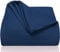 LAYNENBURG Premium Tagesdecke 240 x 260 cm XXL - Waffelpique 100% Baumwolle - leichte Wohndecke Waffeloptik - Baumwolldecke als Bett-Überwurf, Sofa-Überwurf, Couch-Überwurf - Sofa-Decke (blau)