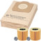 McFilter I Lot de 20 sacs d'aspirateur + 2 filtres pour Karcher A2604, A2204, A2254, A2200, A2201, A2206, A2231, A2236, A2251, A2500, A2504, A2534, A2554, A2654, A2542, A2675