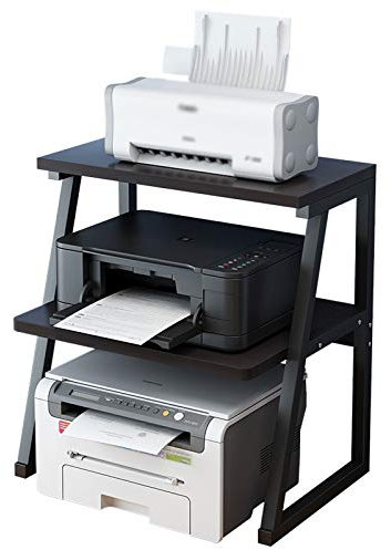 mueble impresora Pequeño soporte de impresora de escritorio Estante de escáner multifunción de 3 capas usado para la cafetera de la sala de estar de la oficina Máquina de fax para la máquina de la imp