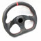 Aluminiumlegierung Auto Sport Lenkrad,MoreChioce 13 Zoll Universal Rennlenkrad Sportlenkrad Leder Auto Racing Lenkrad für 320mm Durchmesser Auto Rennwagen Karts,Rot